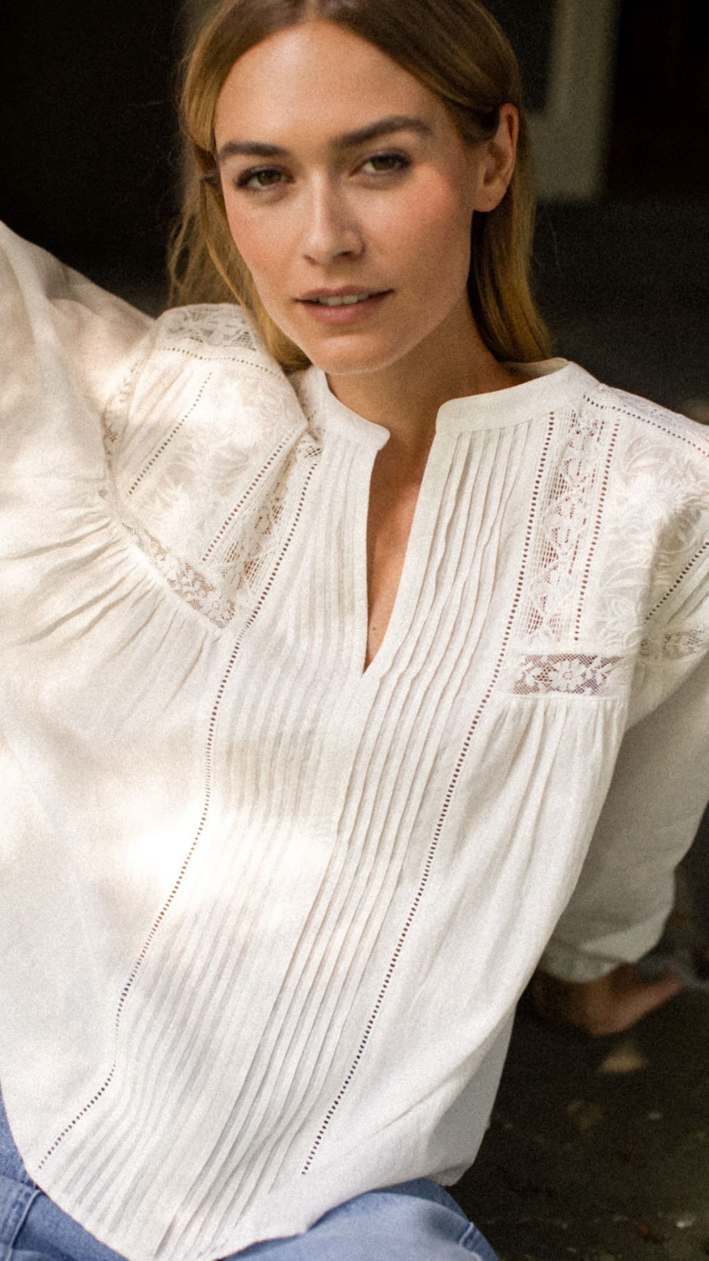 Daisy Top - White
