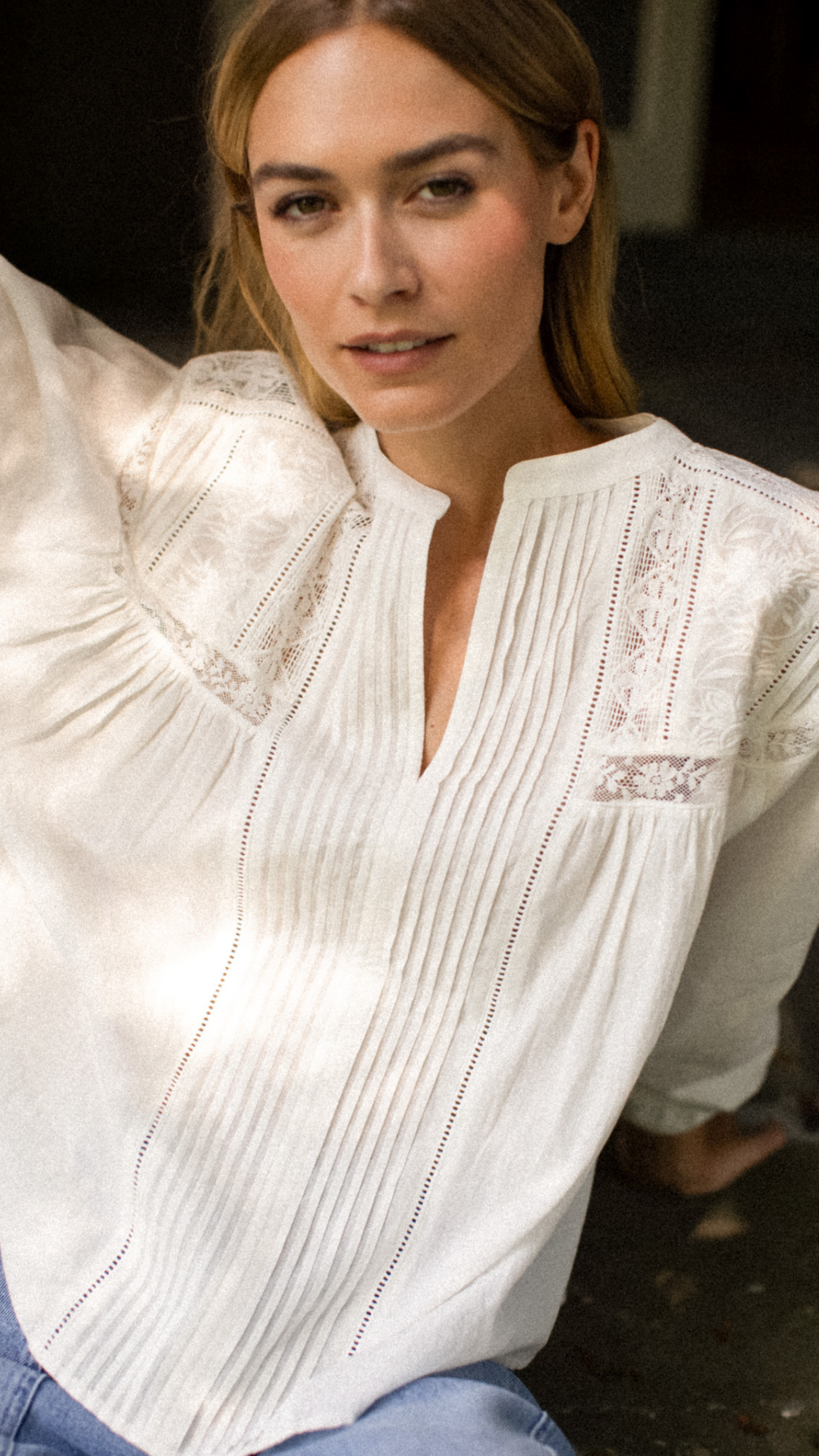Daisy Top - White