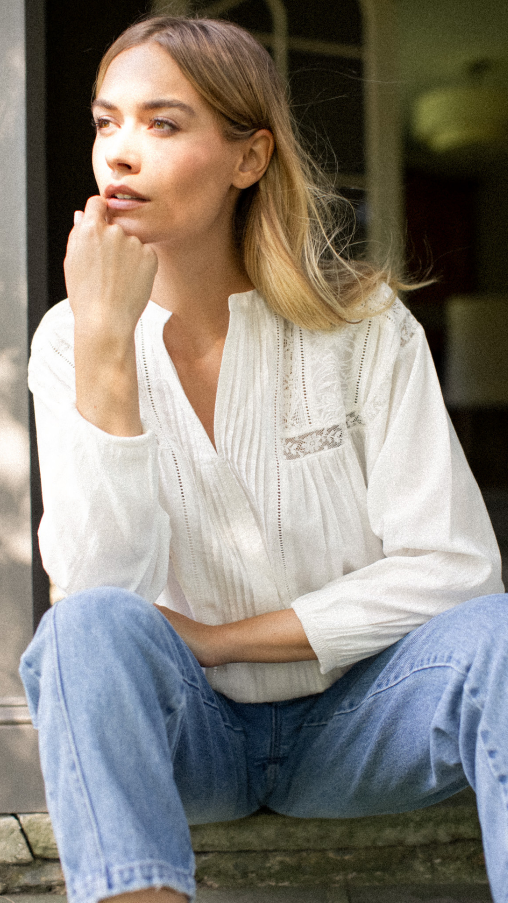 Daisy Top - White