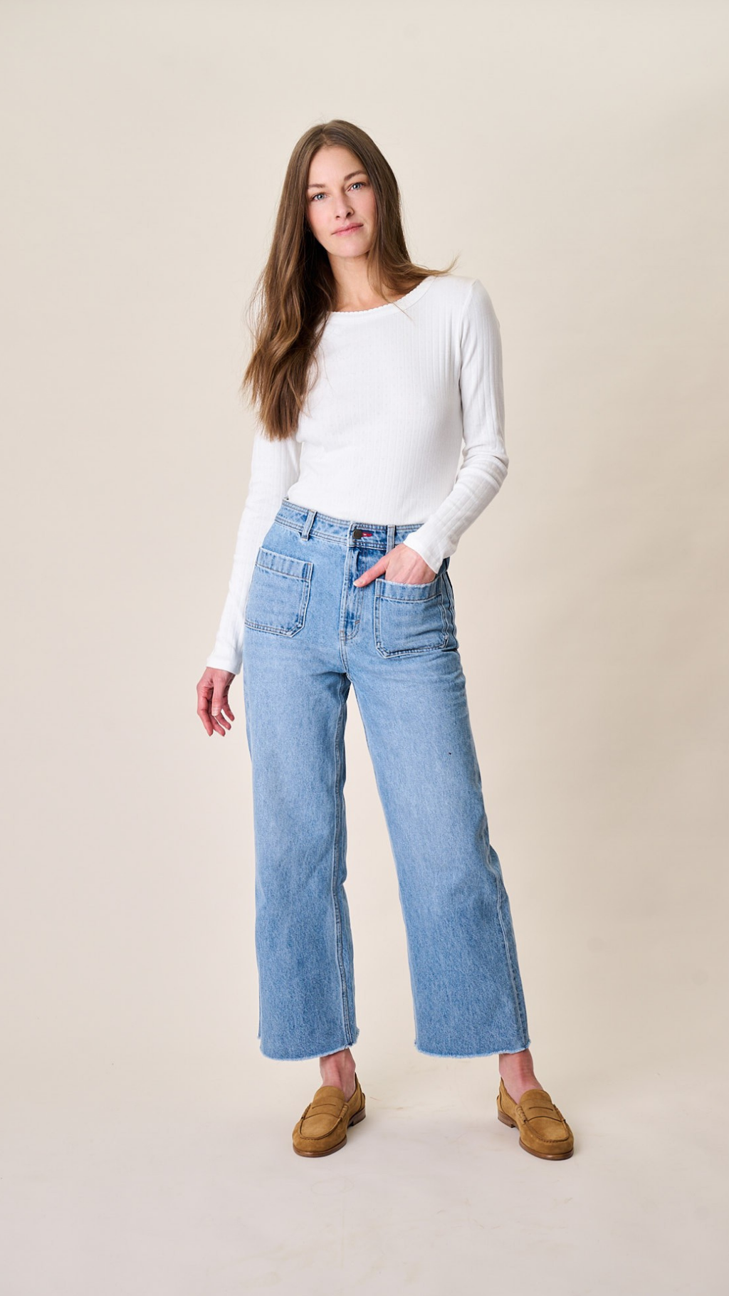 Haven High Rise Wide Leg Jean - Fairfield Wash