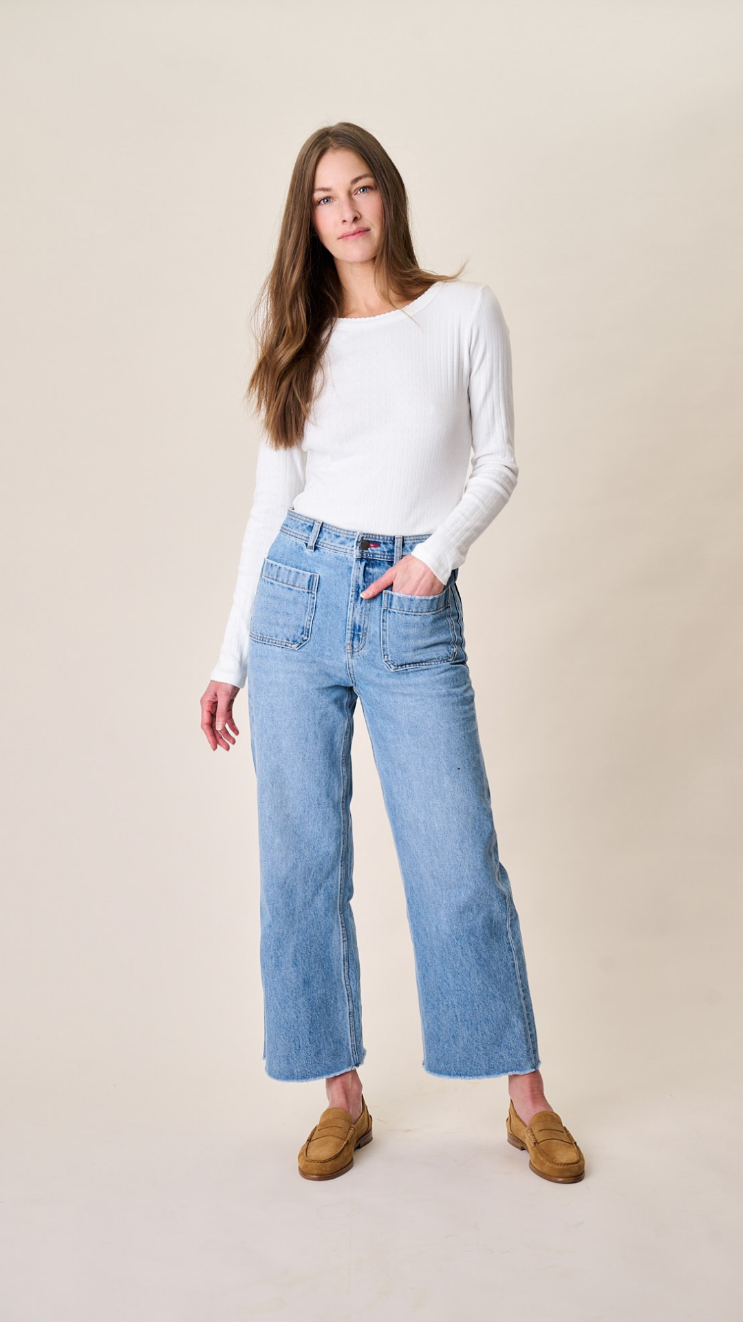 Haven High Rise Wide Leg Jean - Fairfield Wash