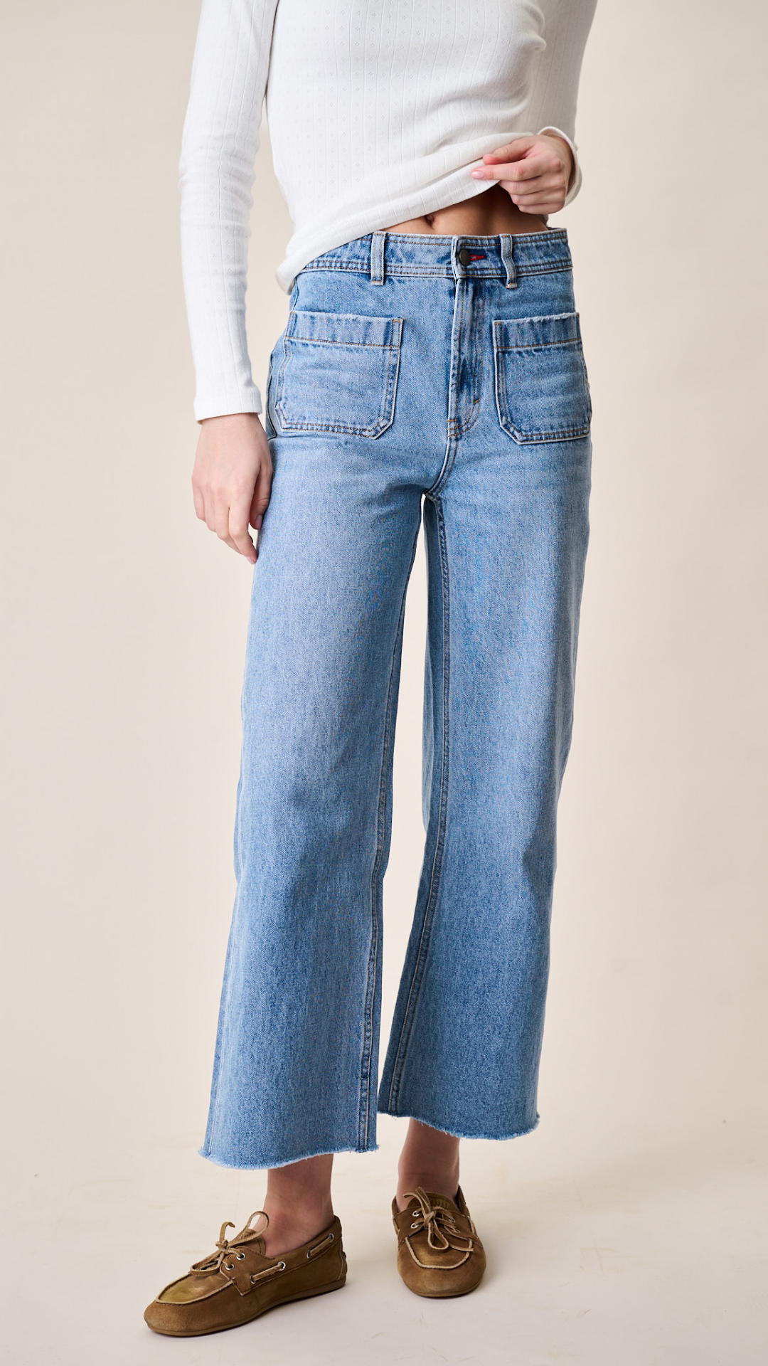 Haven High Rise Wide Leg Jean - Fairfield Wash