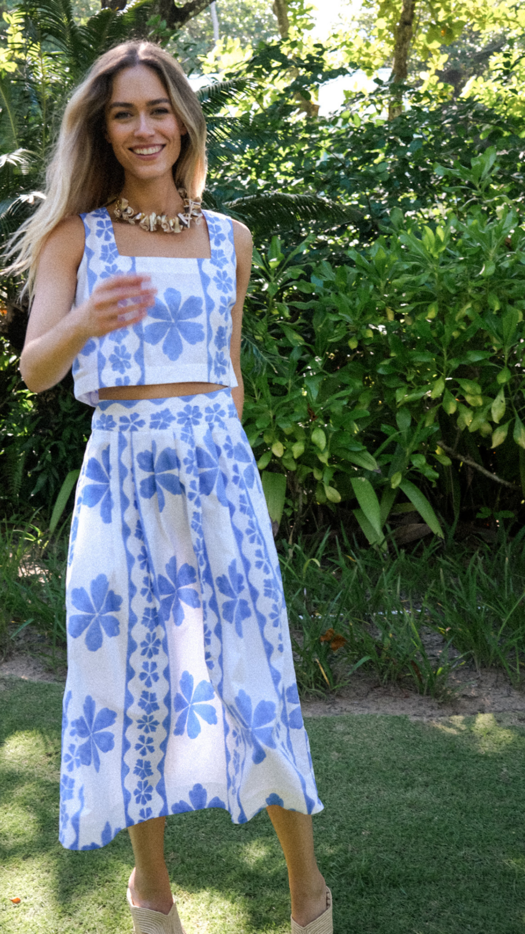 Carsyn Skirt - Sea Dahlia