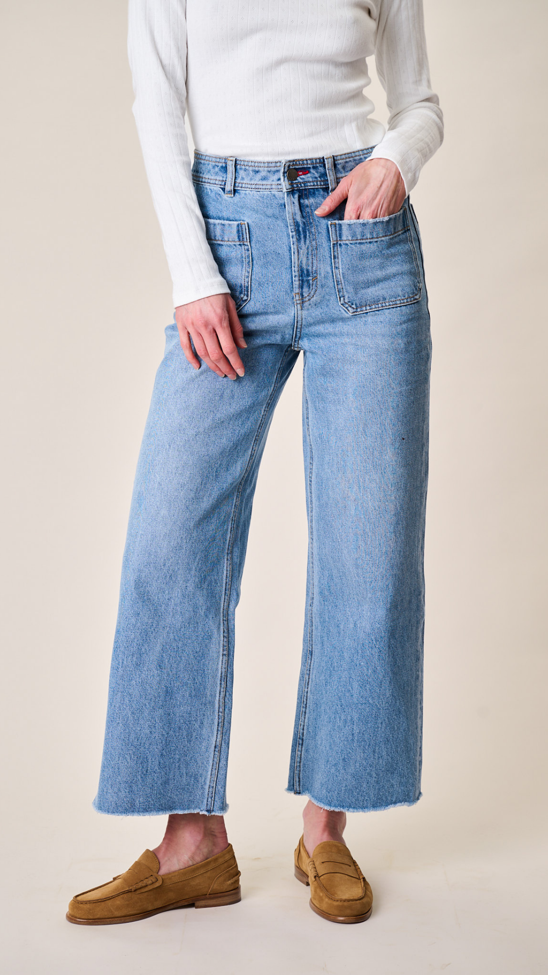 Haven High Rise Wide Leg Jean - Fairfield Wash