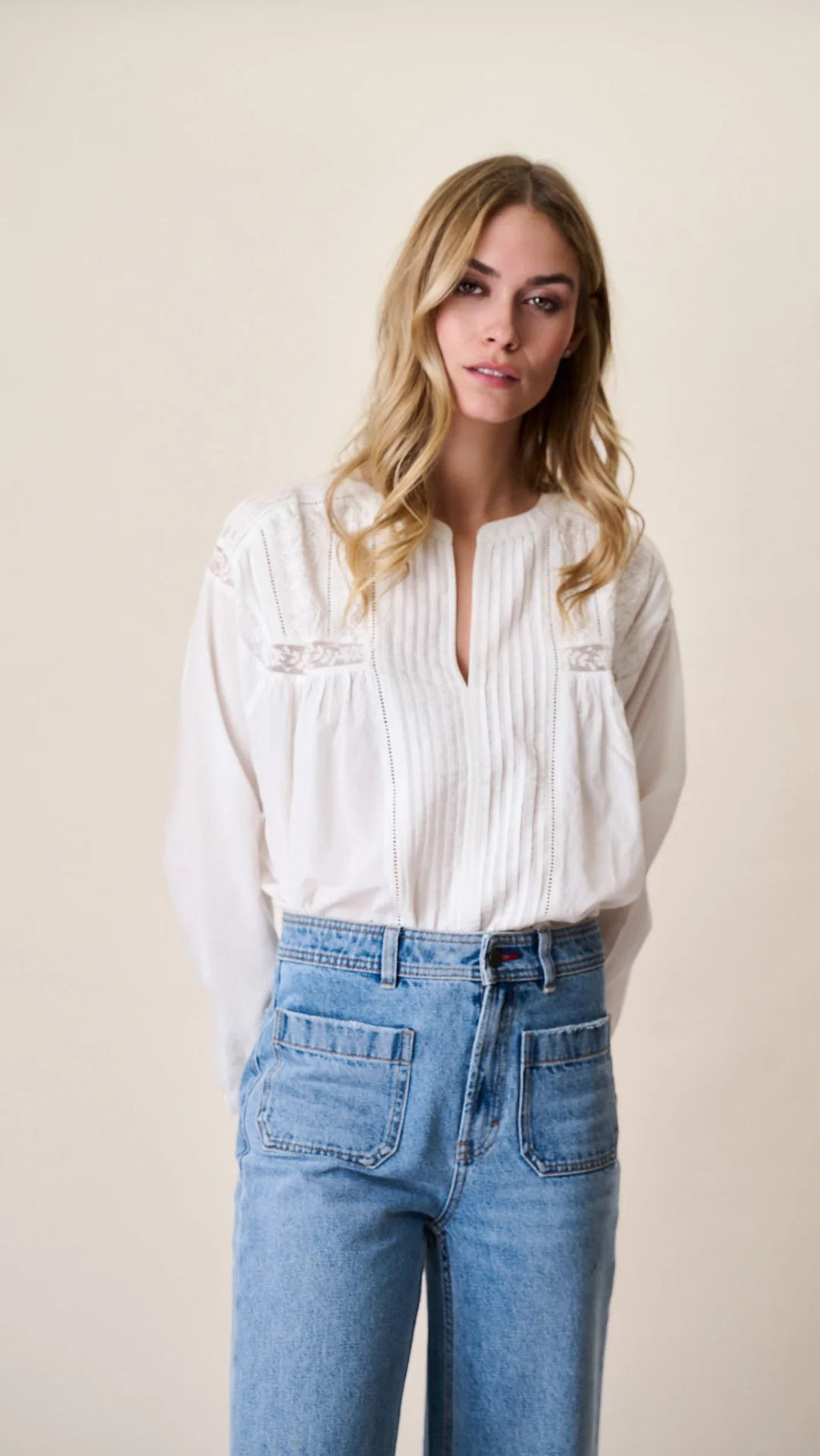 Daisy Top - White