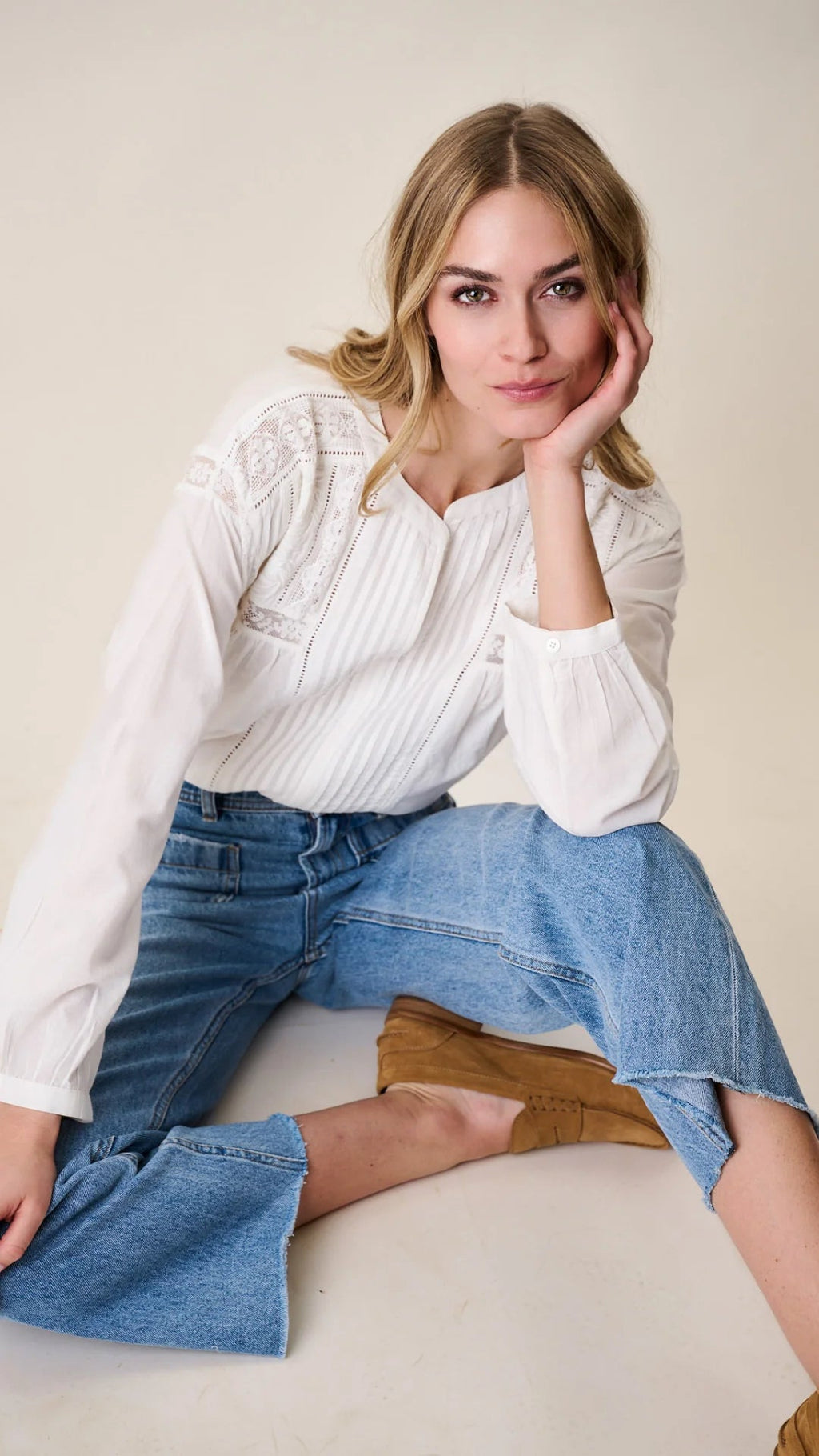 Daisy Top - White