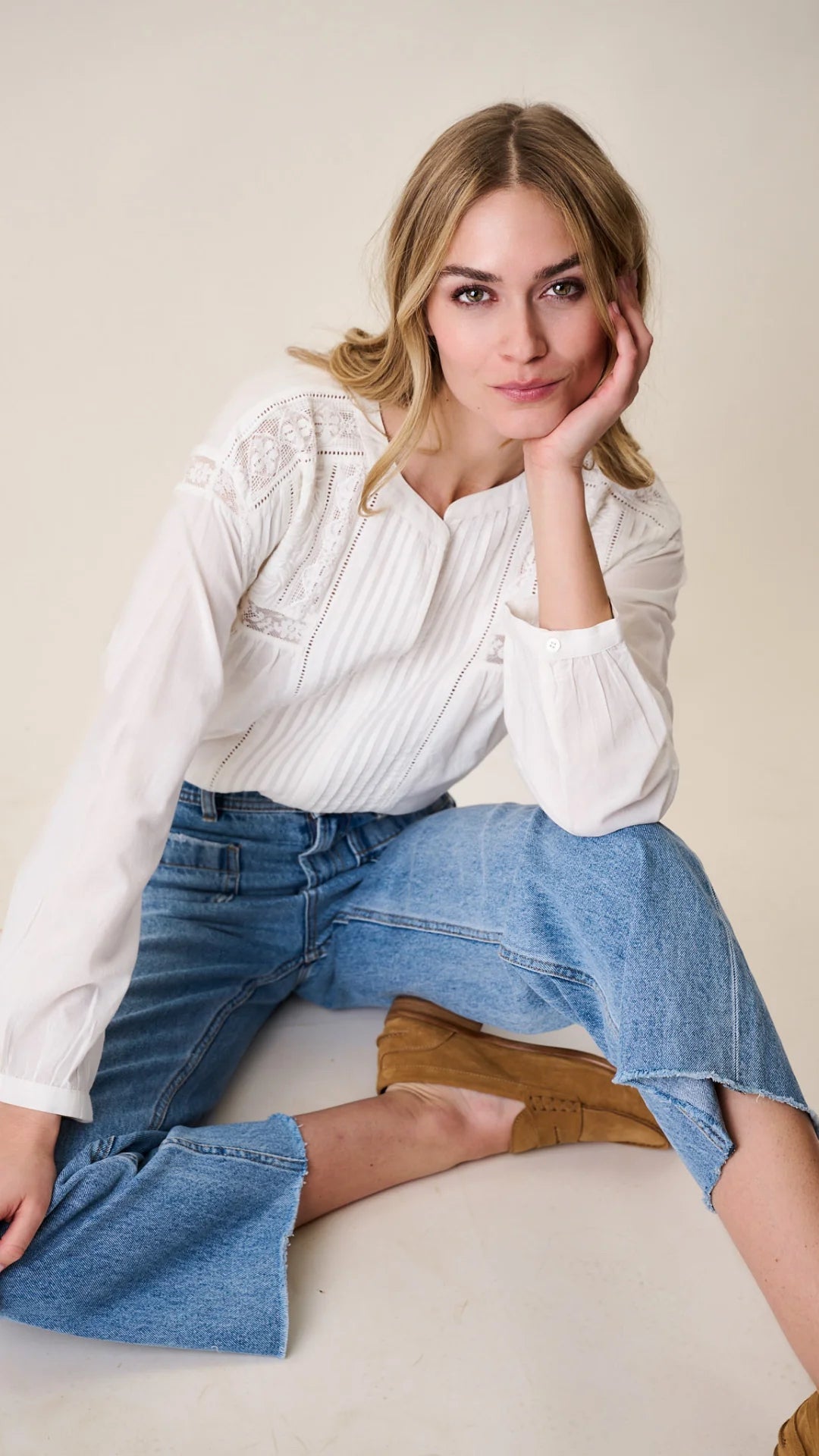 Daisy Top - White