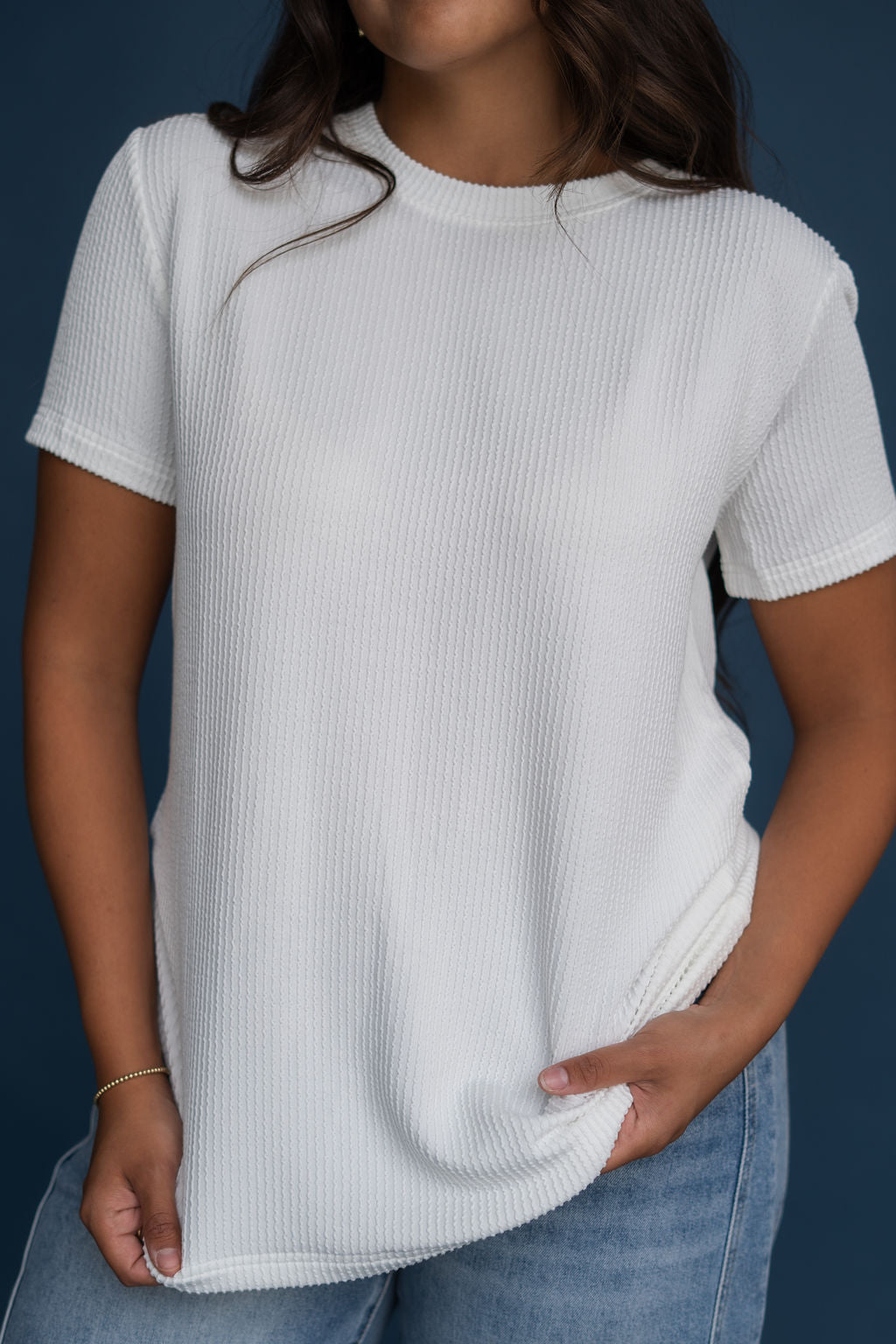 Boone Top-Ivory
