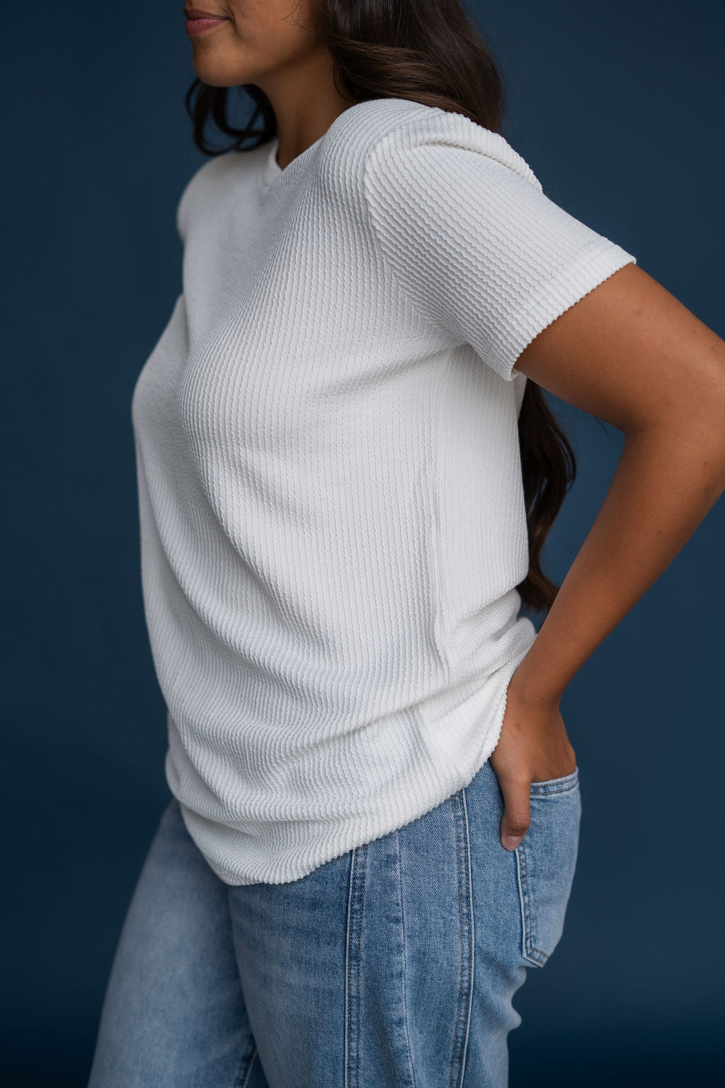 Boone Top-Ivory