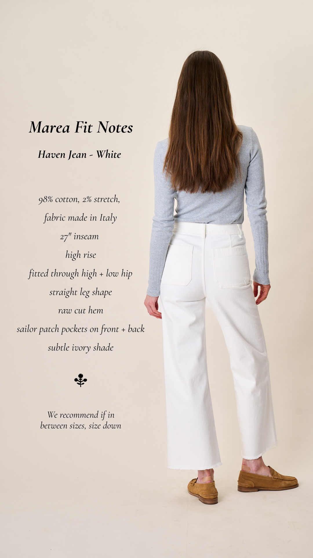 Haven High Rise Wide Leg Jean - White