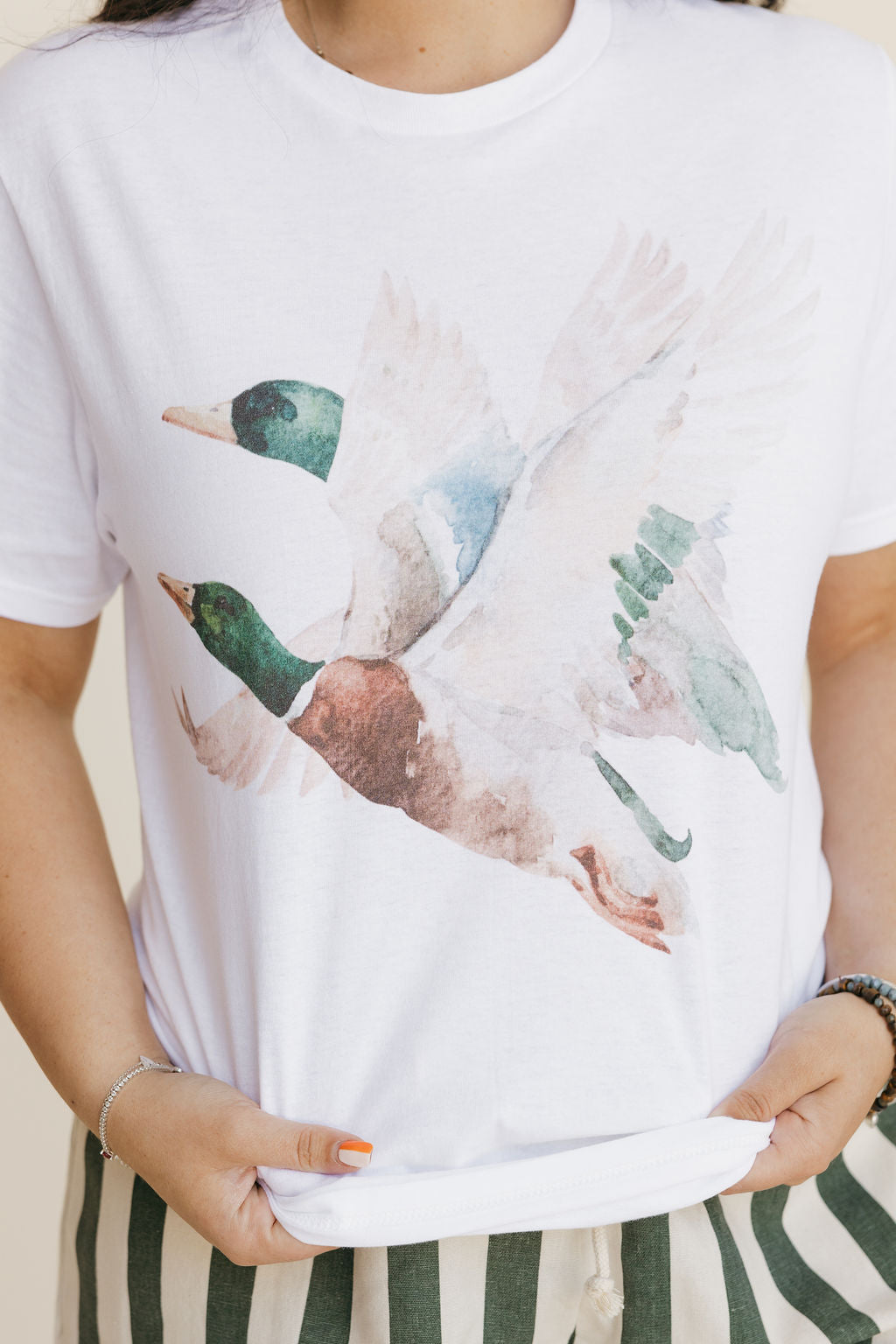Wings Over Water Tee-White