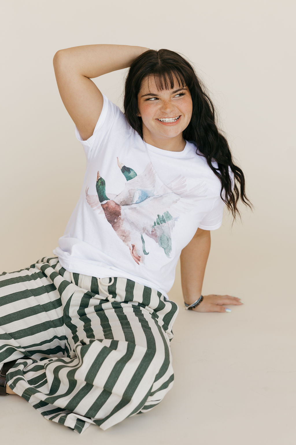 Wings Over Water Tee-White