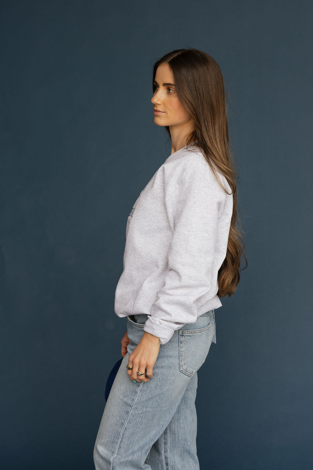 Vintage USA Pullover-Heather Grey