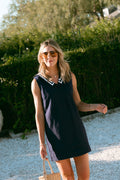 Waterfront Shift Dress - Navy