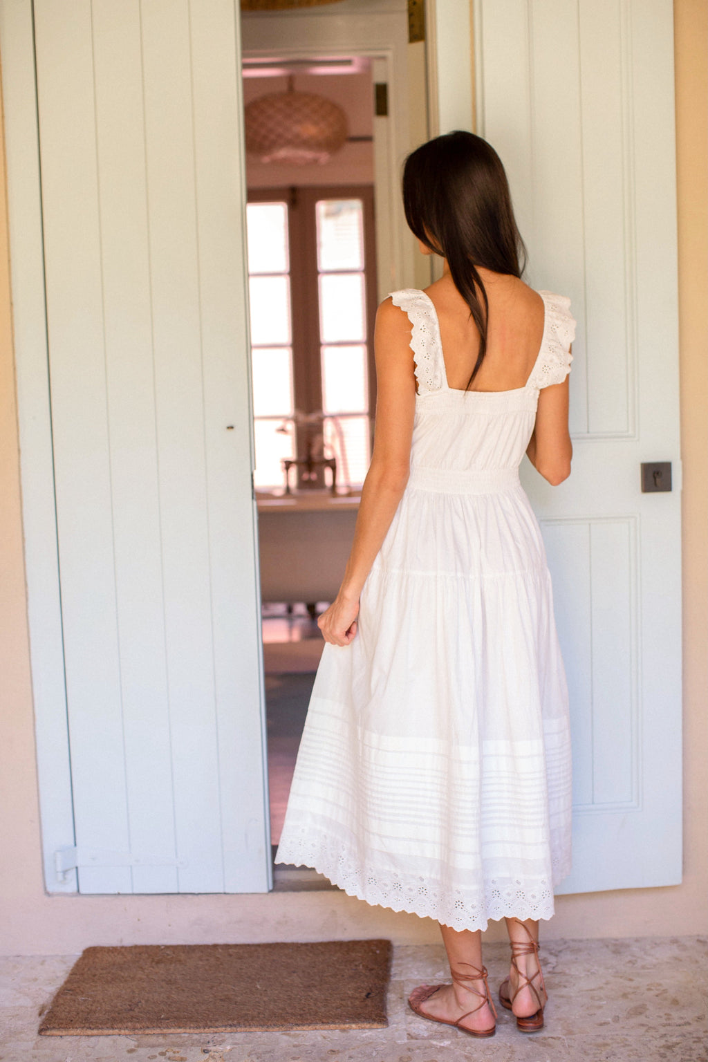 Frida Dress - Shell Schiffli