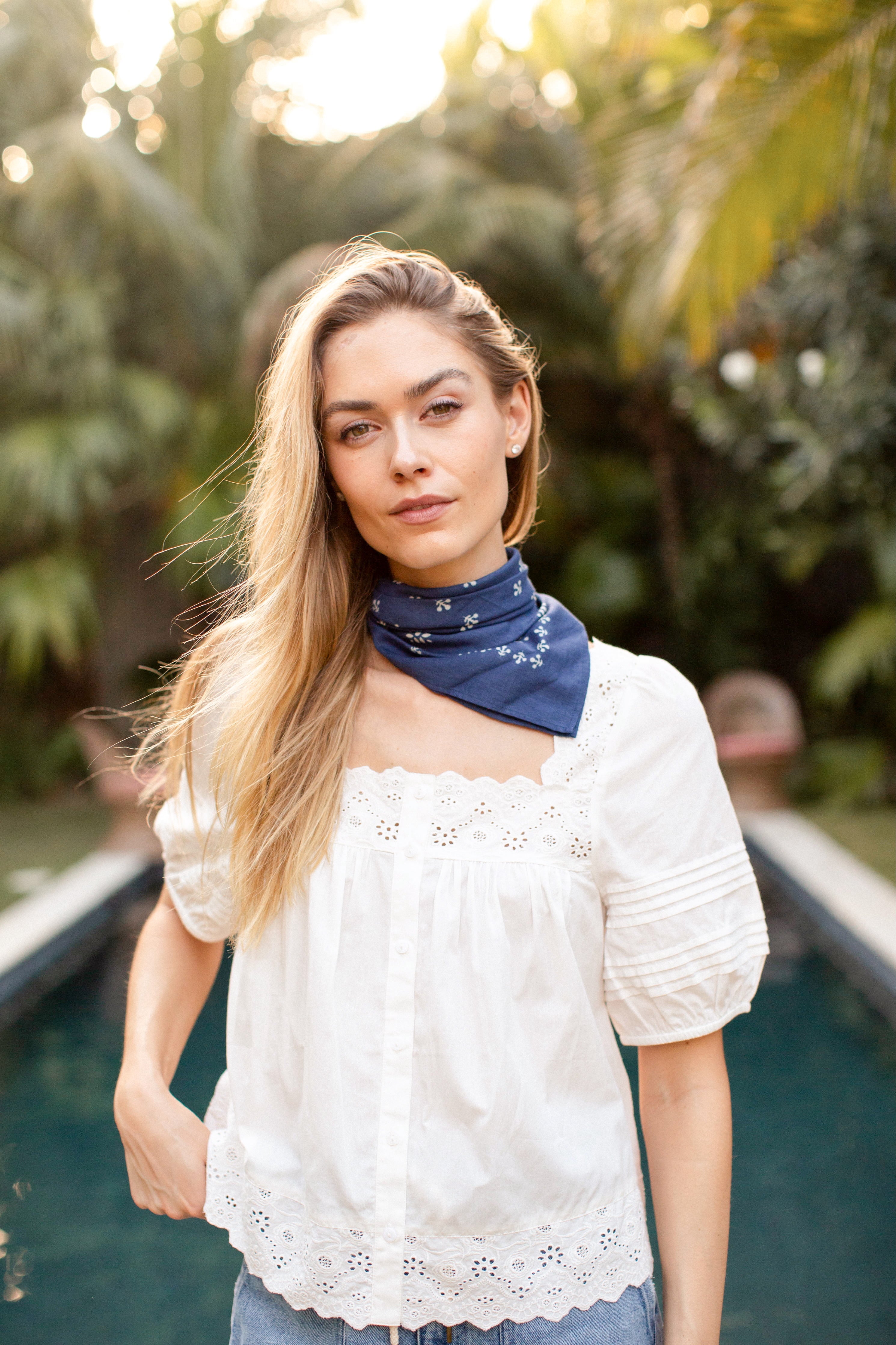 Liza Top - Shell Schiffli