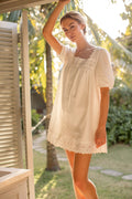 Liza Dress - Shell Schiffli