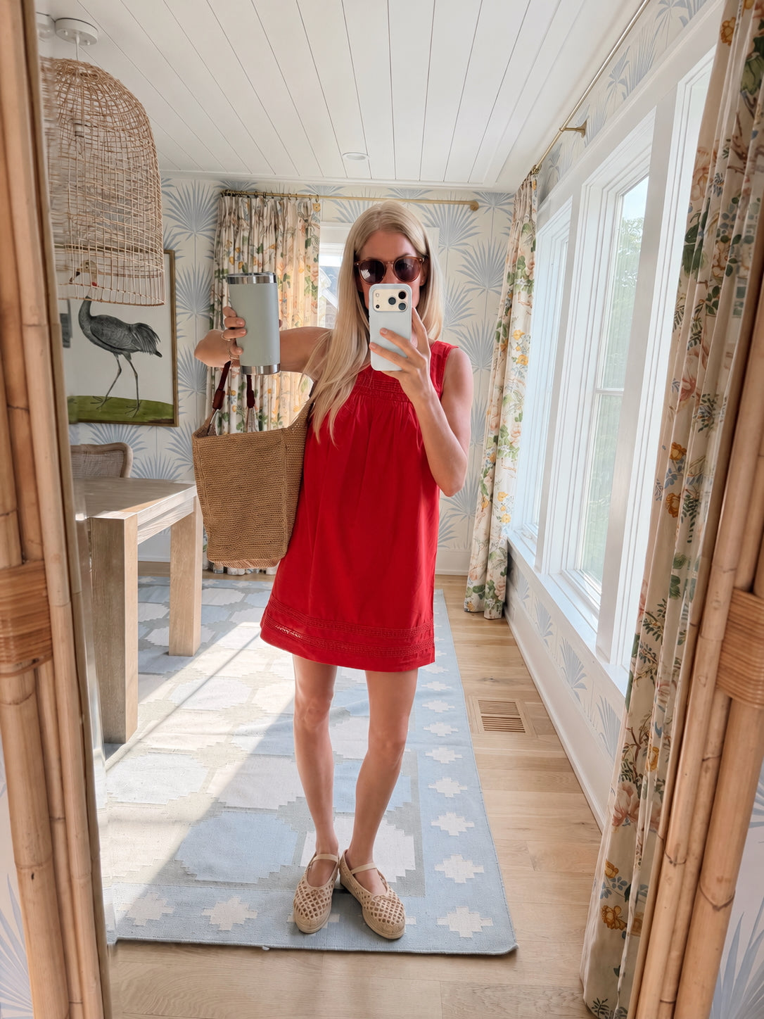 Emerson Shift Dress - Poppy Red