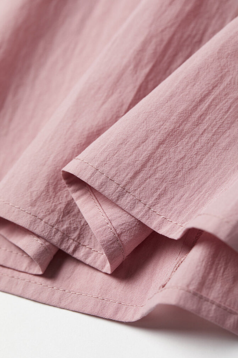 Causal Summer Pleat Textured Light Pink Midi Tank Dress