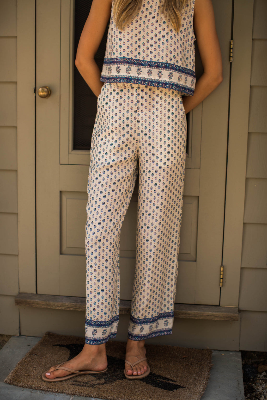 Highland Pant - Blue Mini Petunia