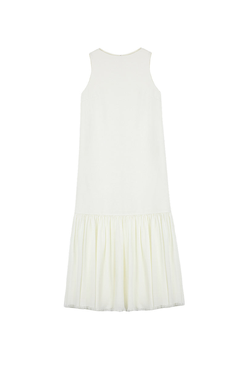 Sleeveless Drop-Waist Maxi Dress