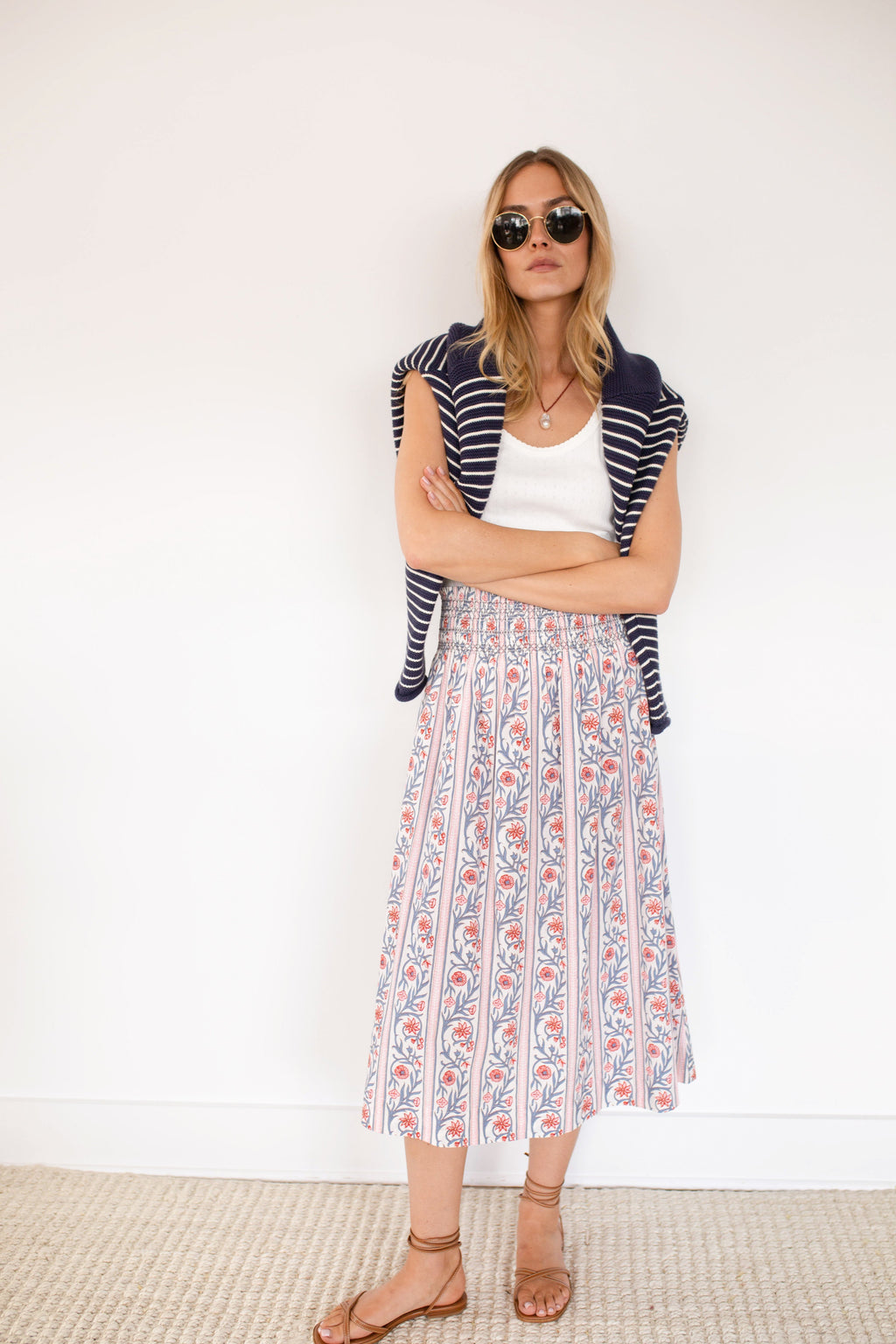 Sandra Skirt - Vine Floral