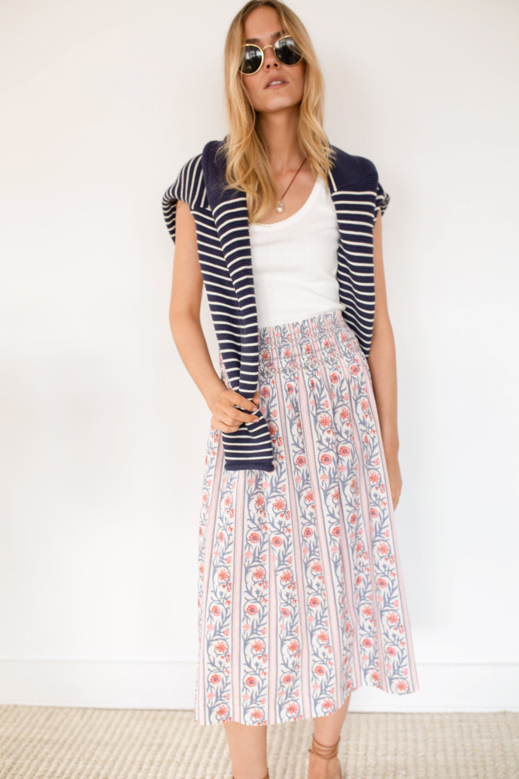 Sandra Skirt - Vine Floral