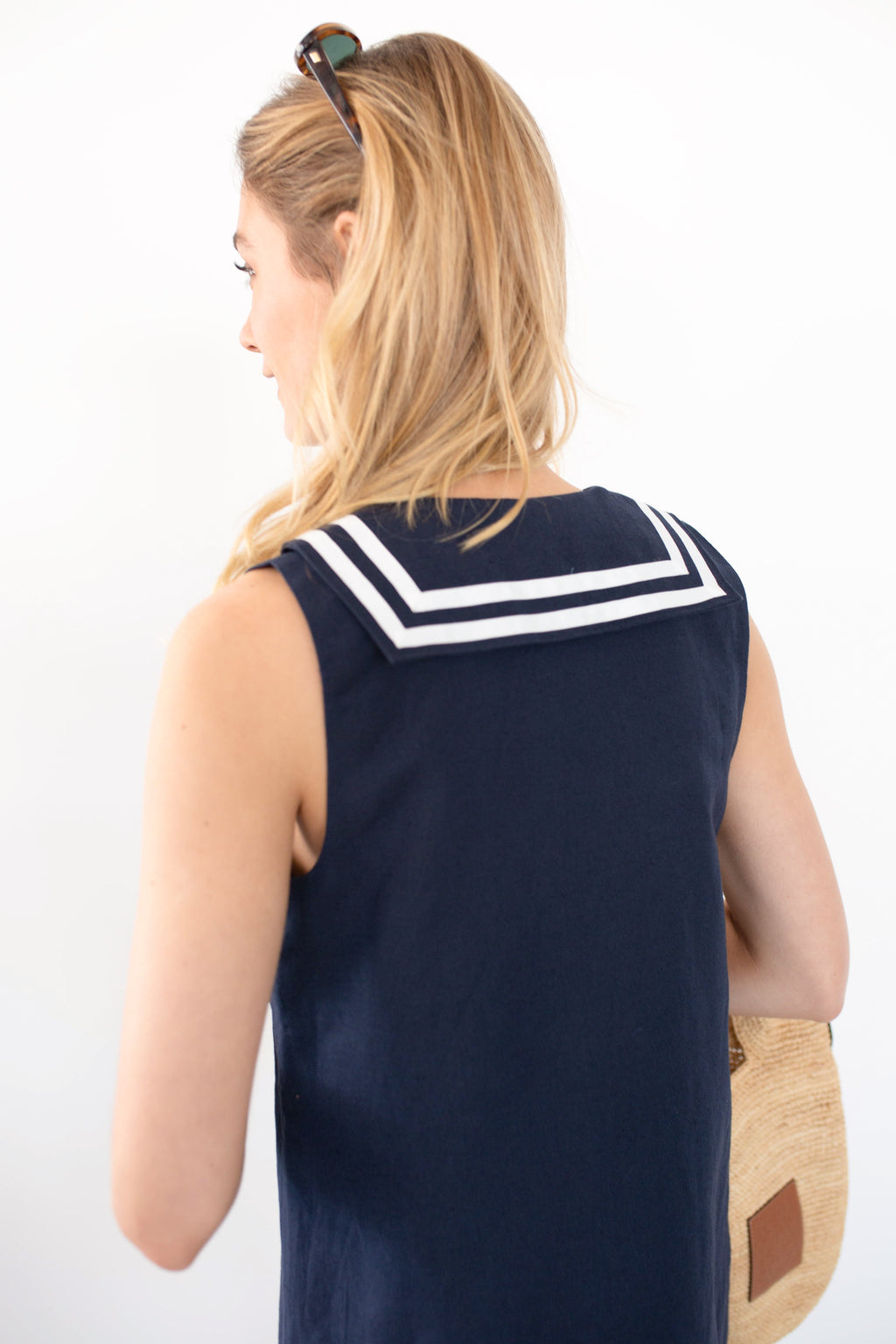 Waterfront Shift Dress - Navy