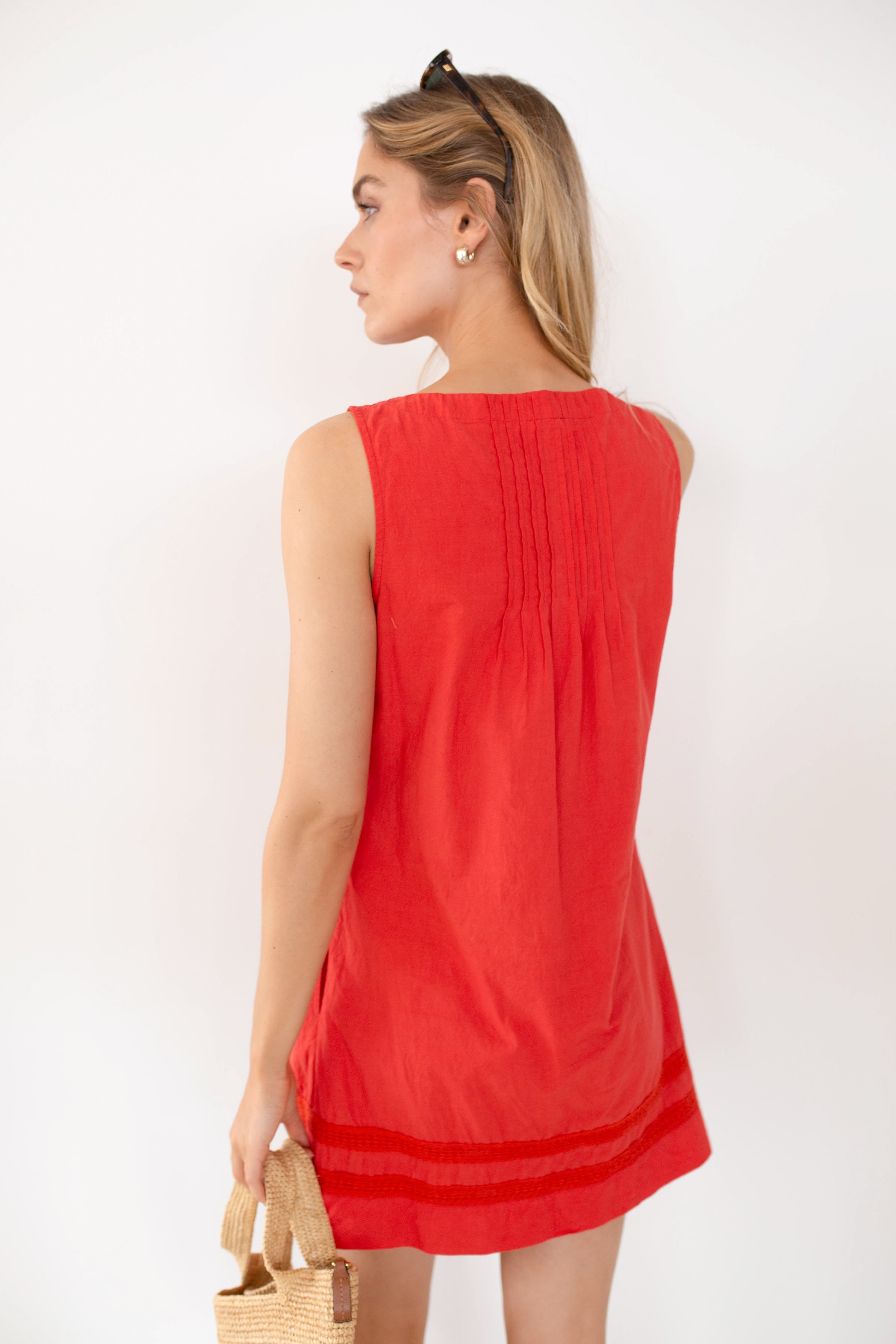 Emerson Shift Dress - Poppy Red
