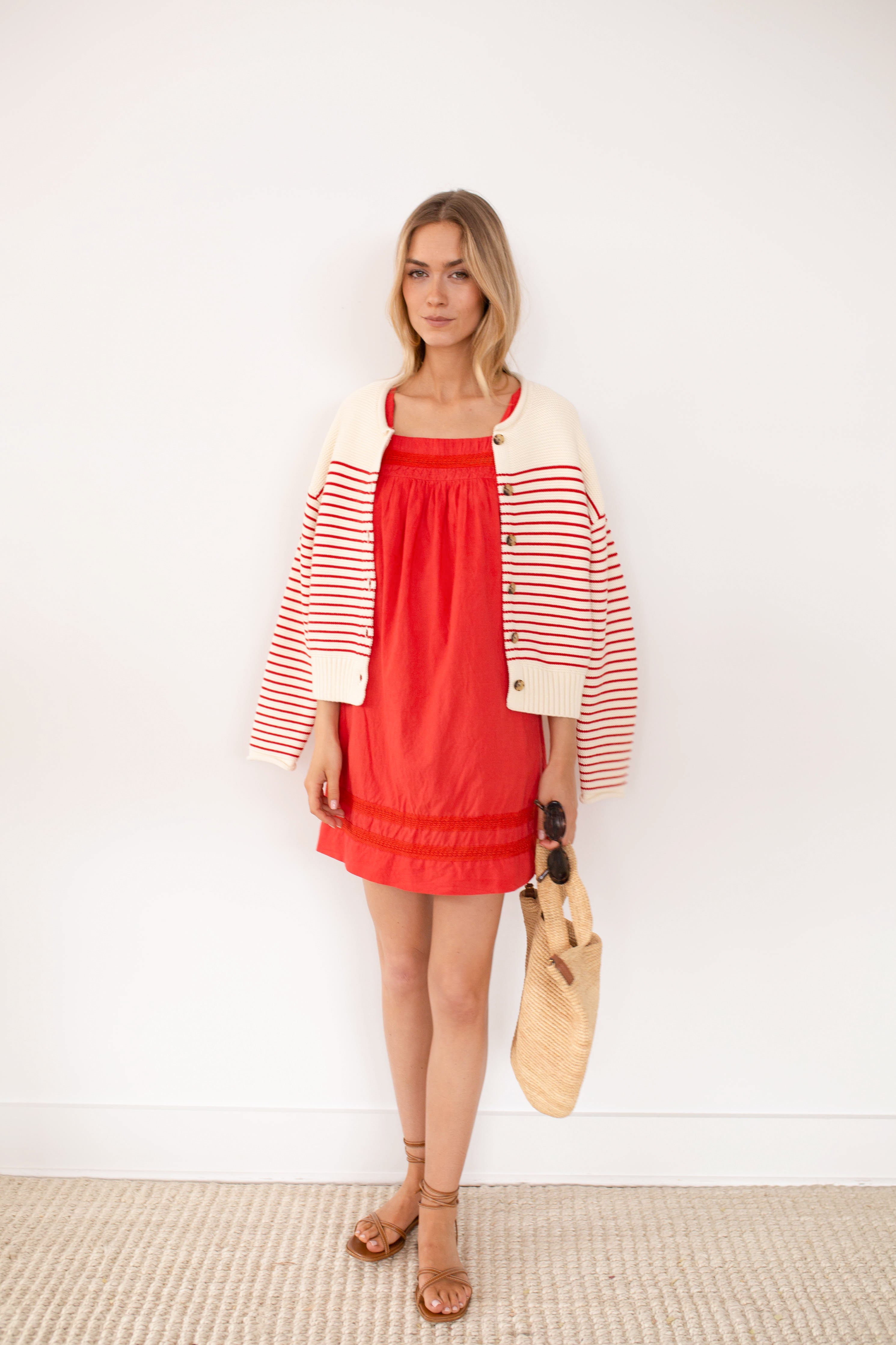 Emerson Shift Dress - Poppy Red