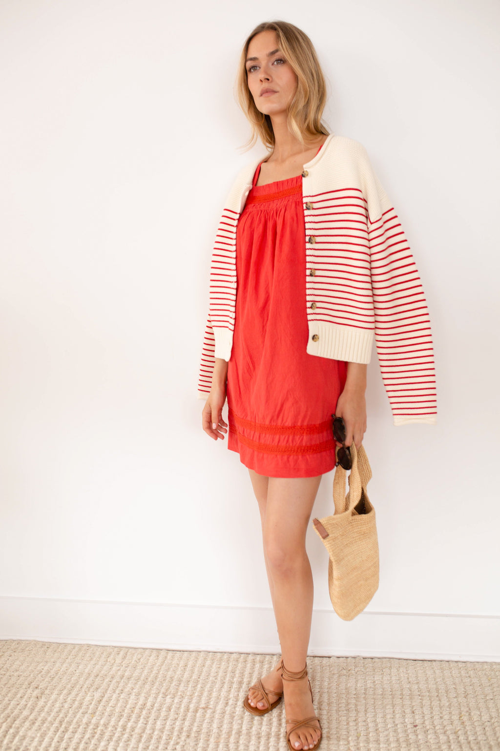 Emerson Shift Dress - Poppy Red